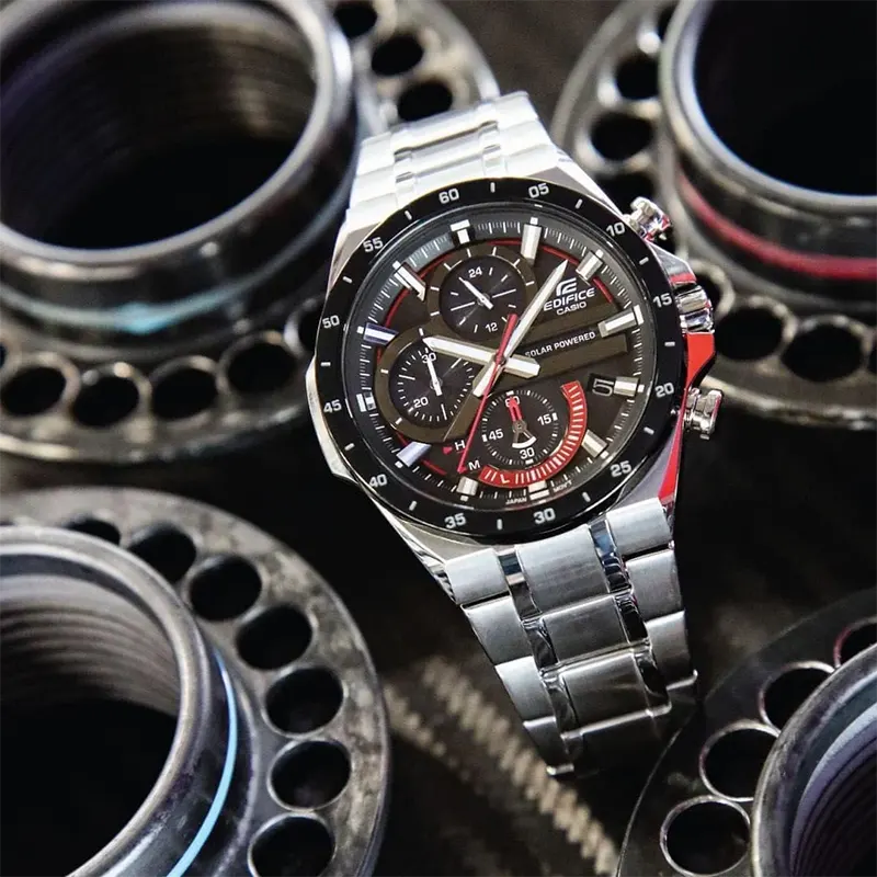 Casio Edifice Solar Powered Analog Men's Watch- EQS-920DB-1AV